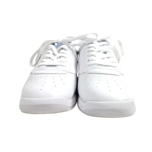 Dexter Womens Size 7.5 White Bowling Shoes With Slide-Rite Soles & Blue Accents - Picture 6 of 8